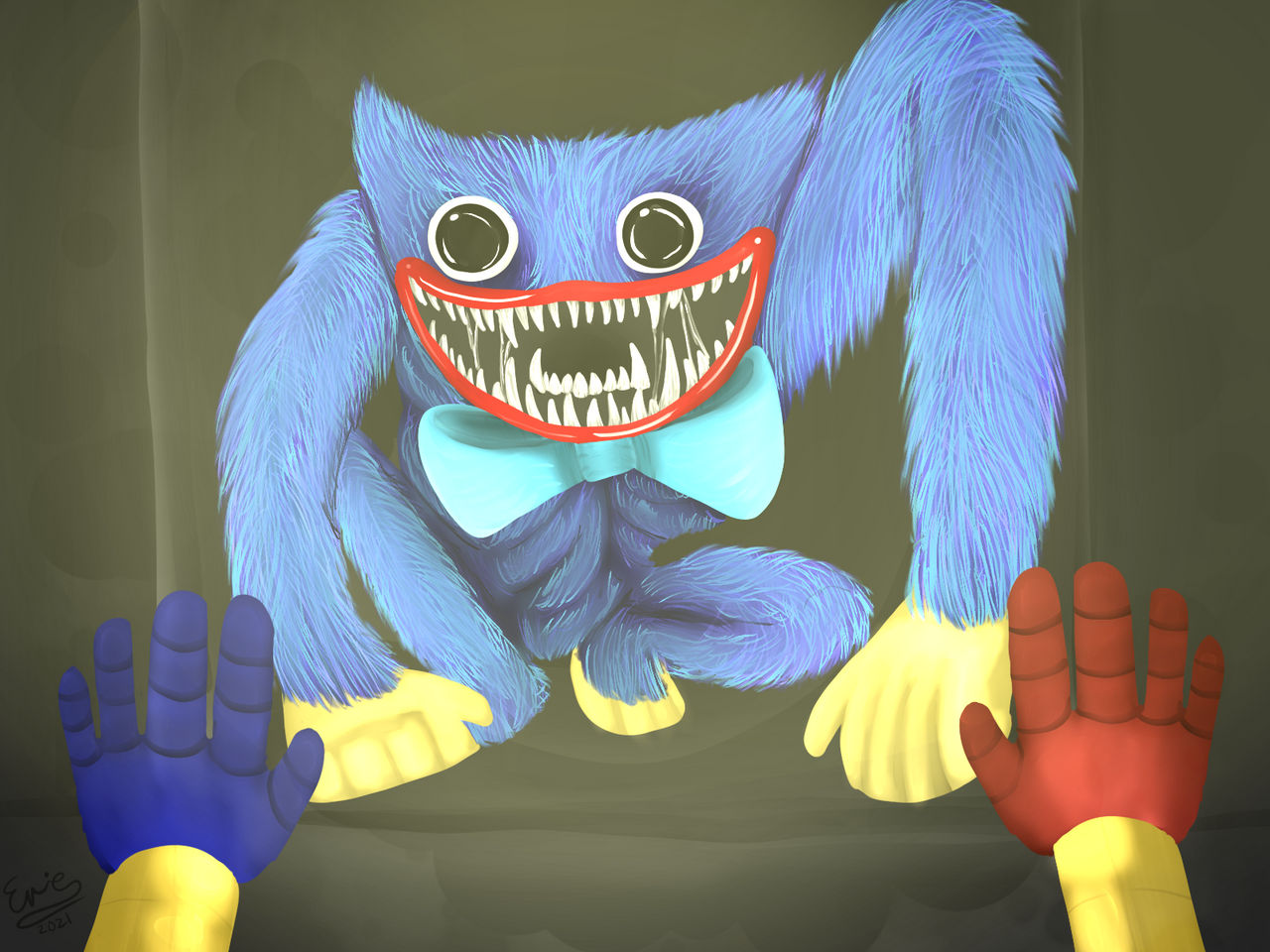 Huggy Wuggy (Poppy's Playtime) by Heart-of-a-Artist on DeviantArt