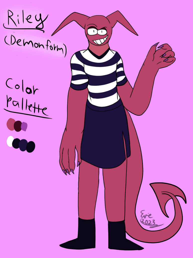Demon Reference Sheet Riley Demon form (Reference Sheet) by Heart-of-a-Artist on DeviantArt