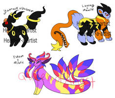 pokemon fusion adopts batch 7 OPEN! by Heart-of-a-Artist