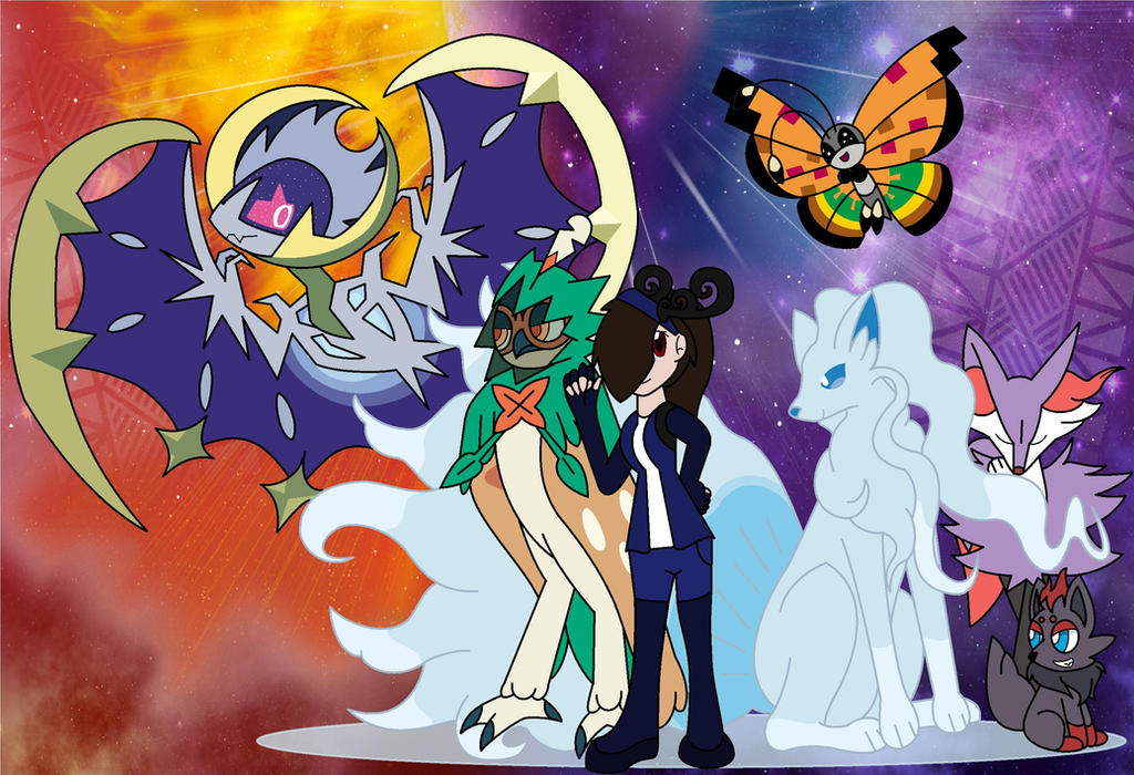Pokemon sun and moon team by Cynderofnight on DeviantArt