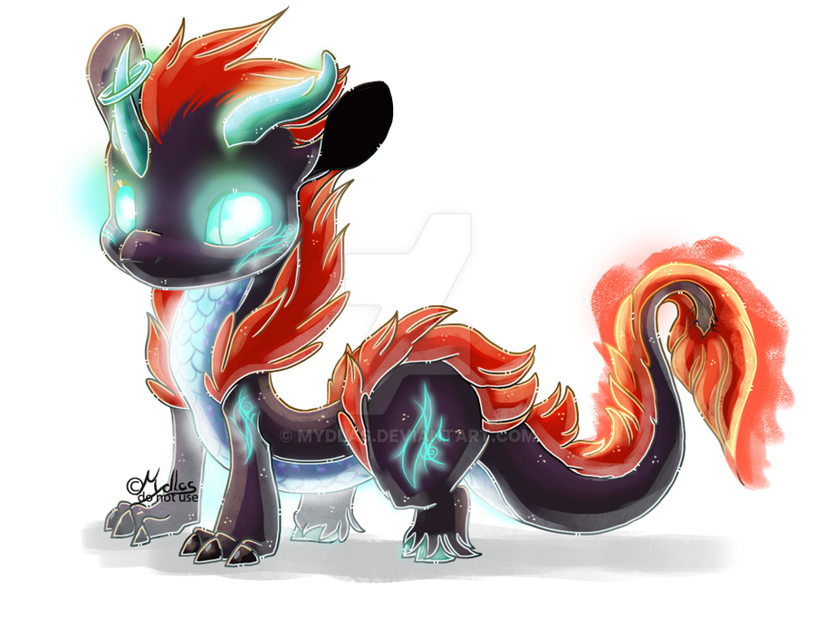 Chibi Raspberry Dragon Chibi dragon by mydlas on DeviantArt