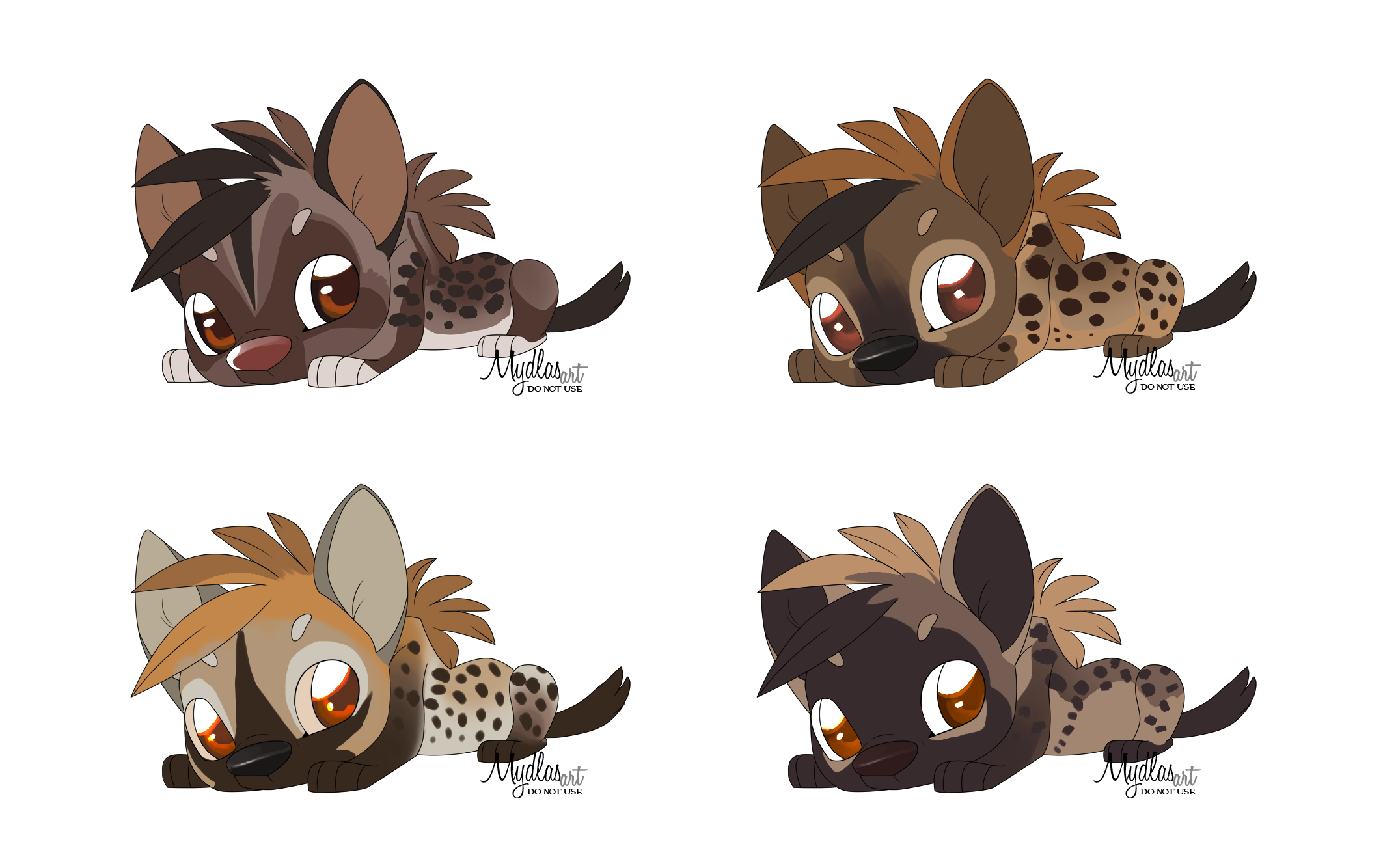 Lil hyenas adoptable/ all sold / $4