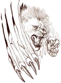 .lion tattoo design.