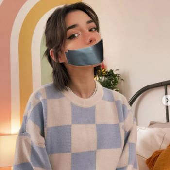 Shubble tape gagged