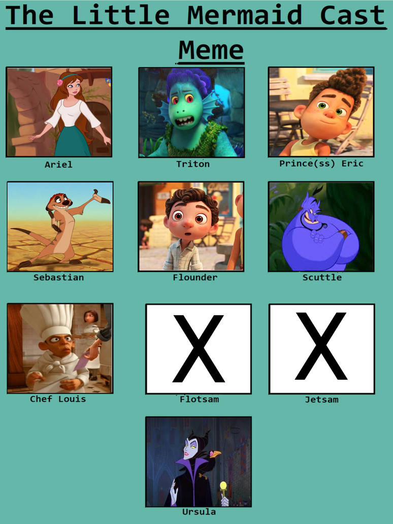 The Little Mermaid Cast Meme By Justcringey On DeviantArt the-little-mermaid-cast-meme-by-justcringey-on-deviantart