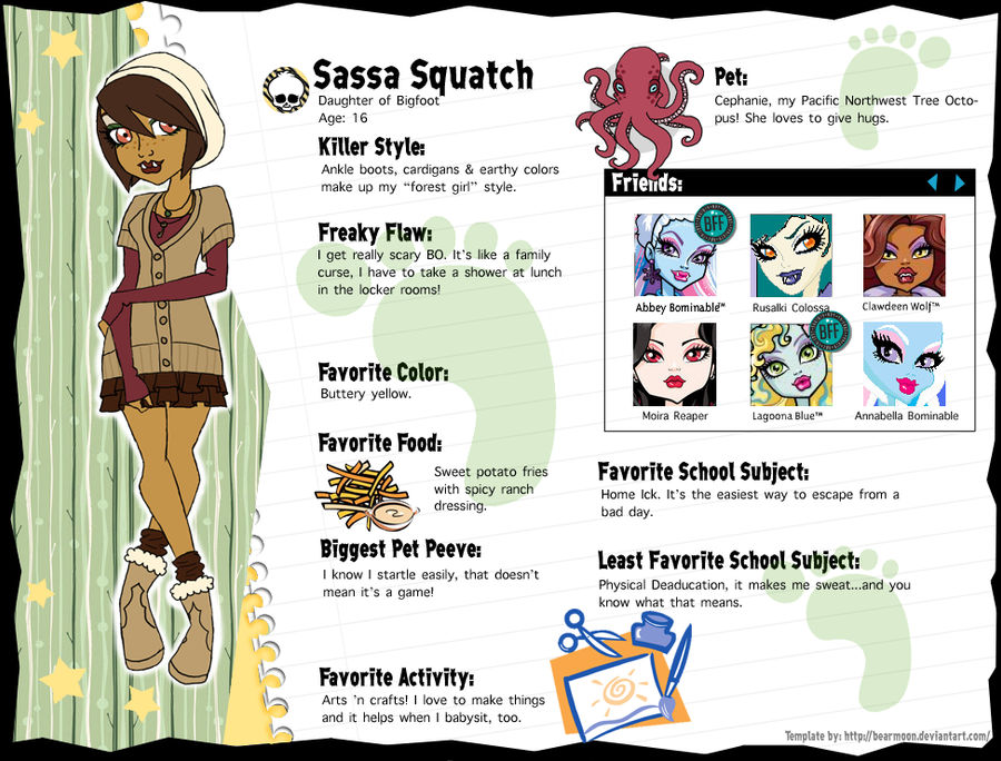 Sassa Squatch Bio