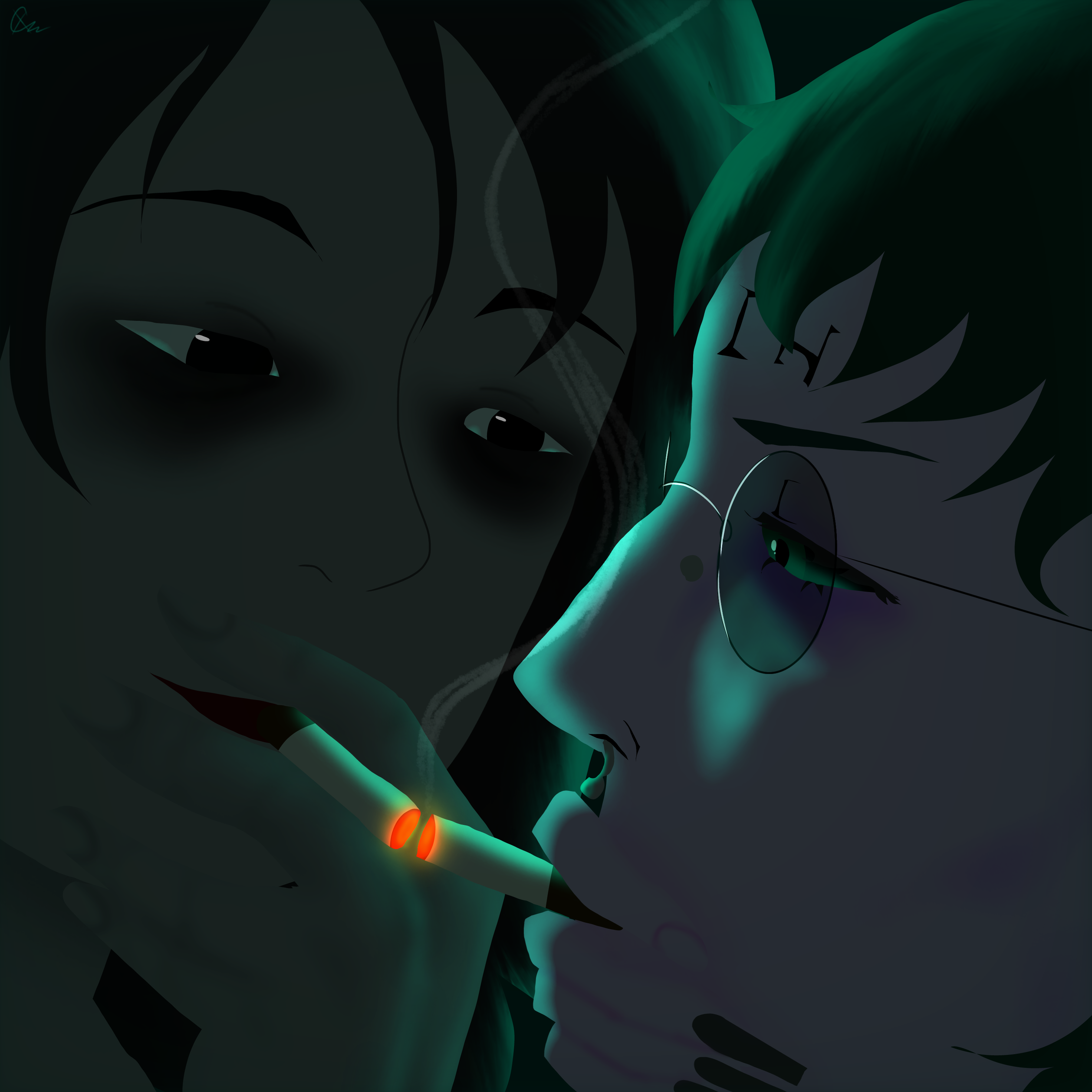 cigarette kiss Greeting Card you were inspired to take out your enemy. Cigarette Kisses Super Anime