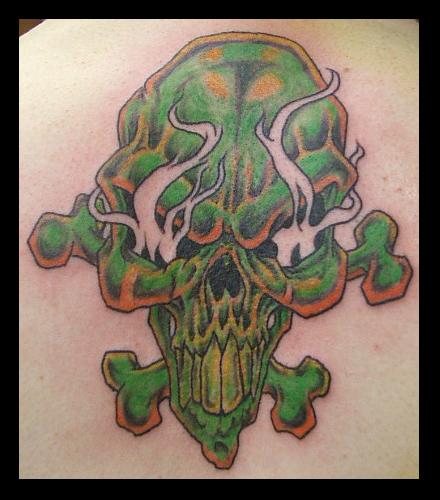 Skull n bonz tattoo