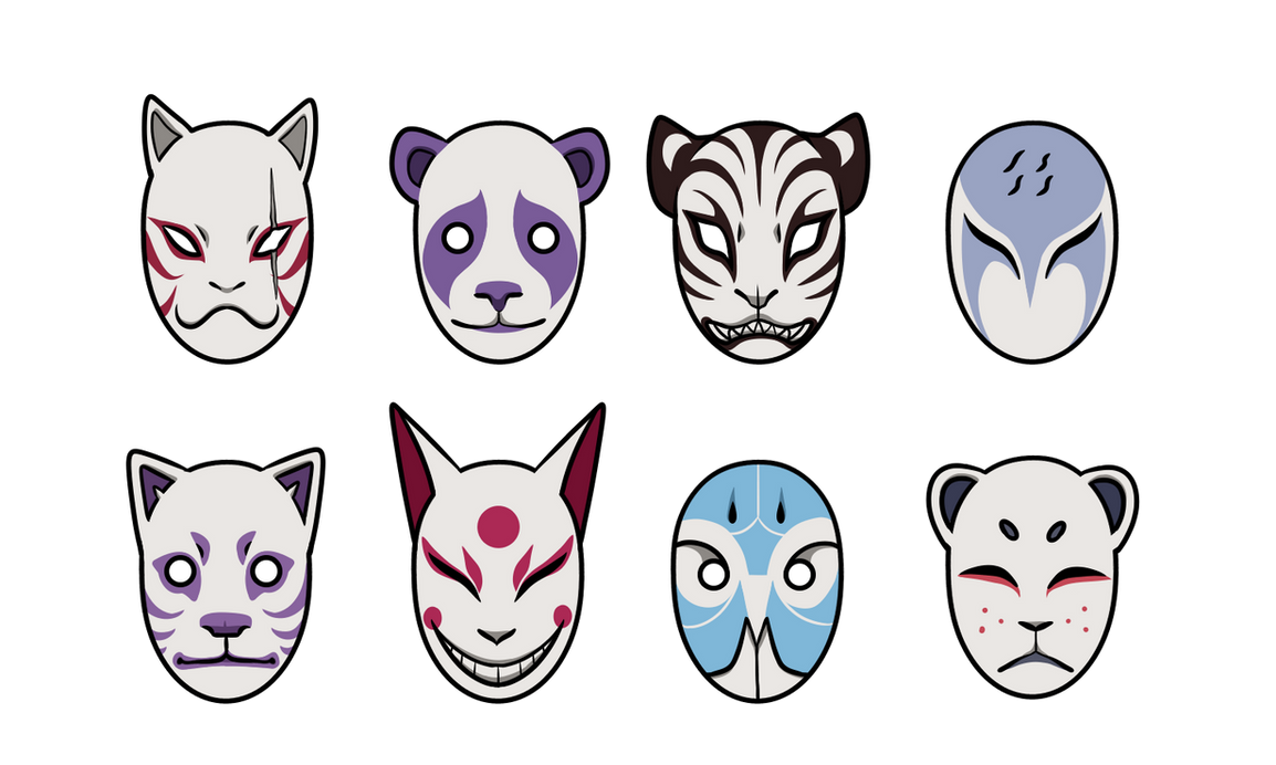 Anbu Masks (OCs) by Mizuki-Cho on DeviantArt