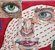 10: Broken Face in Acrylic: GCSE Exam Portfolio