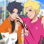 BORUTO KHS A.U | Shoyo and Boruto