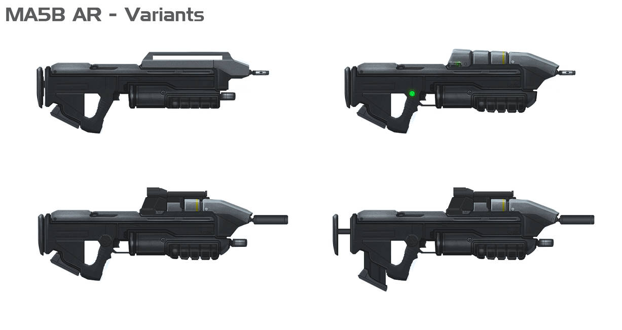 Ma5 Variations MA5B Assault Rifle by TDSpiral on DeviantArt