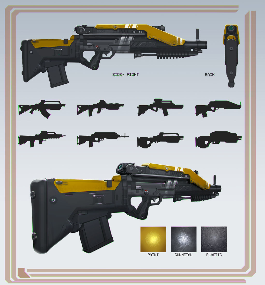 Assault Rifle concepts by TDSpiral on DeviantArt