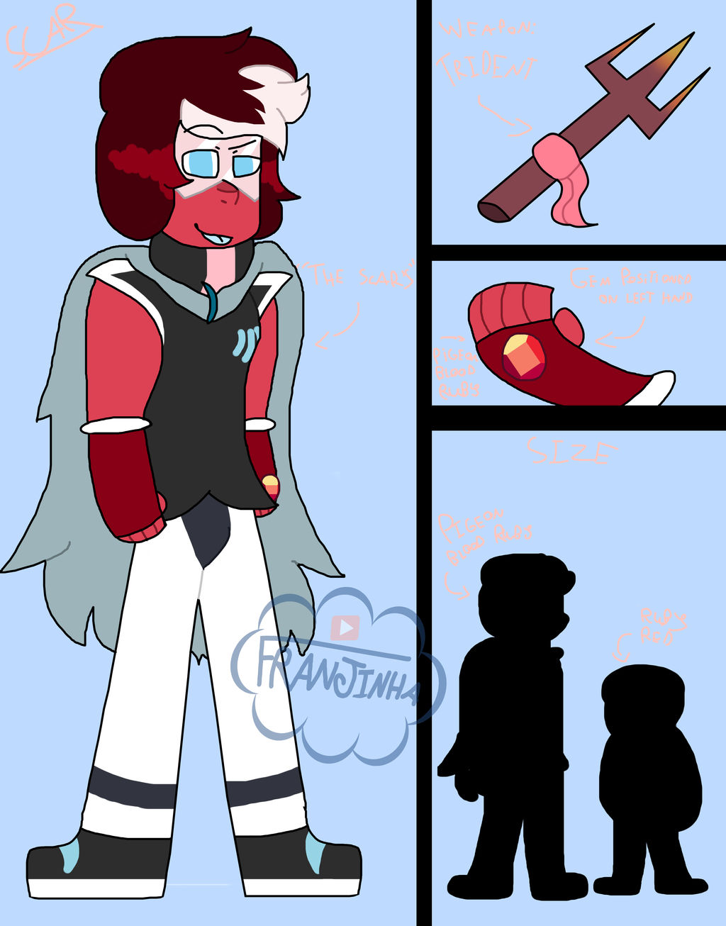 Ruby Scar Scar Ruby (my gemsona) by FRANJINHAA on DeviantArt
