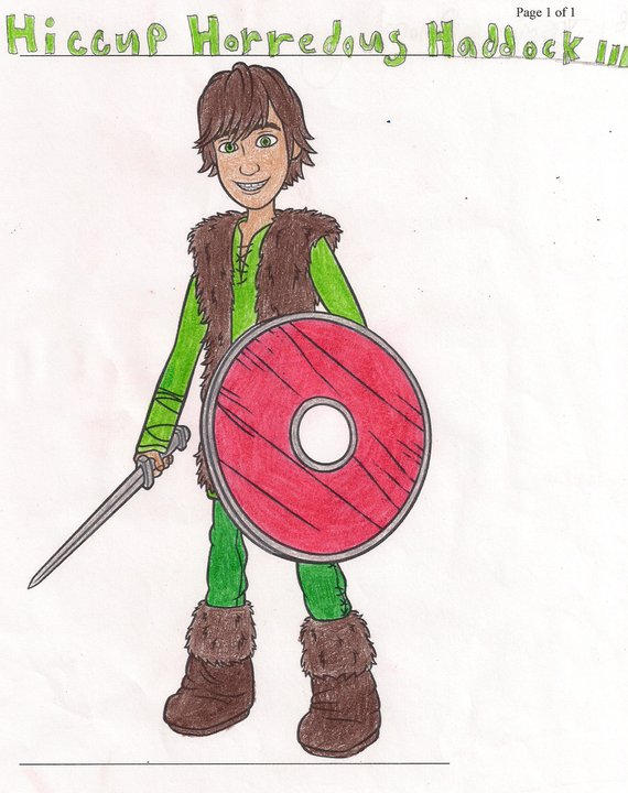 Hiccup- Colored! by NightFuriesRule101 on DeviantArt