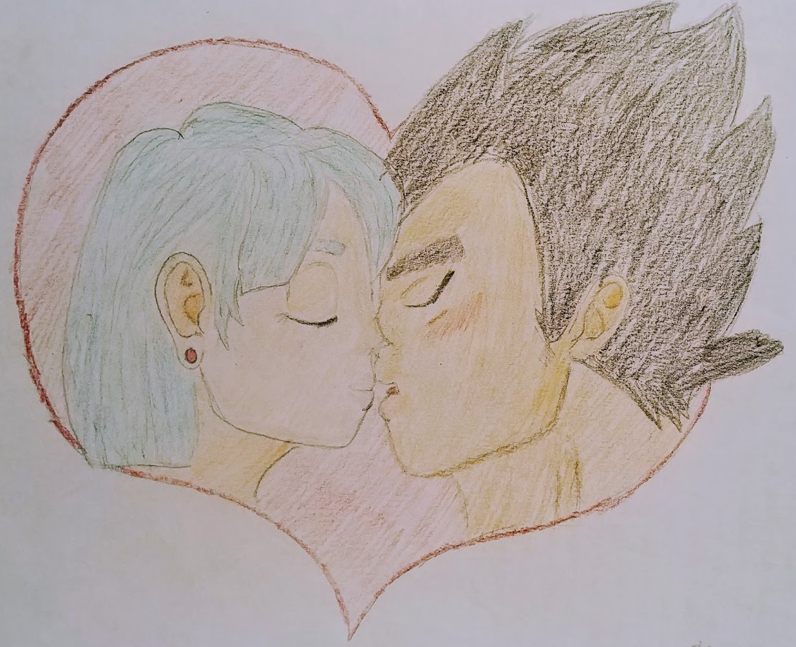 Vegeta/Bulma Kiss by MinamotoHierophant on DeviantArt Vegeta/Bulma Kiss by MinamotoHierophant on DeviantArt