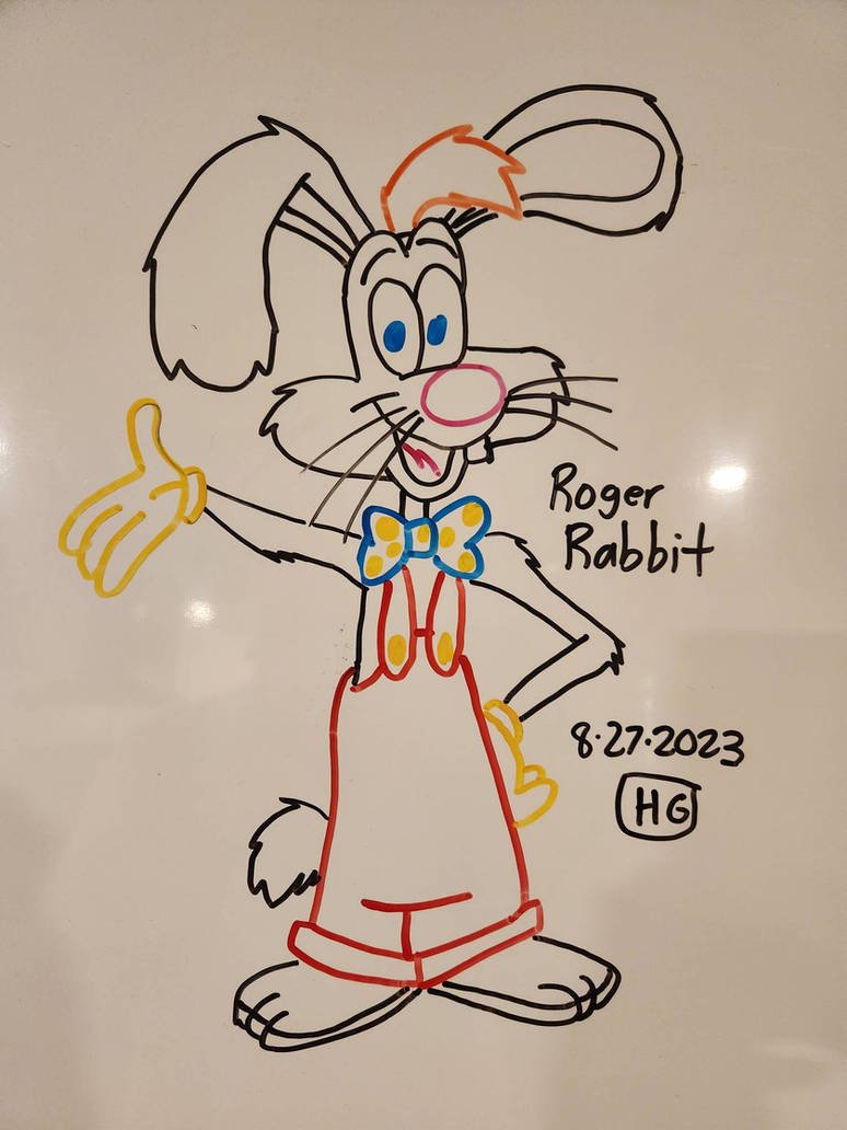 Roger Rabbit - 8-27-2023 by WhiteboardArtist on DeviantArt