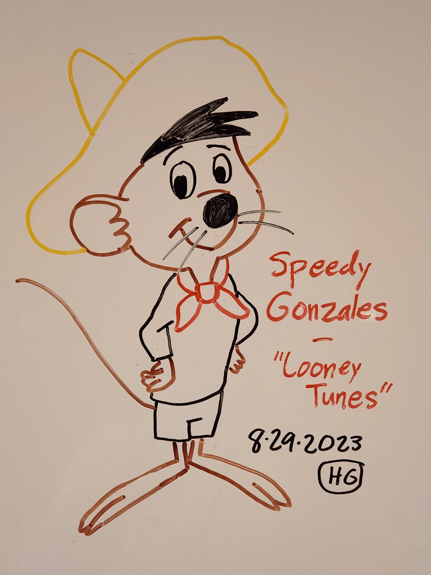 Speedy Gonzales - 8-29-2023 by WhiteboardArtist on DeviantArt