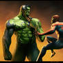 Venom  Hulk vs Spiderman