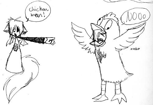 Chicken Man by NanashiOfIce on DeviantArt