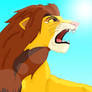 Roaring Simba Colored