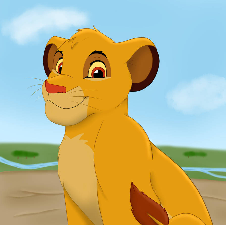Young Simba_Redraw by SolitaryGrayWolf on DeviantArt