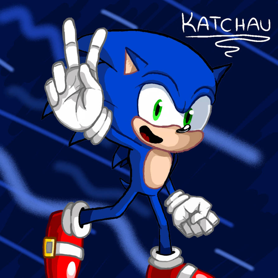 Sonic the Hedgehog Art by KatchauGames on DeviantArt