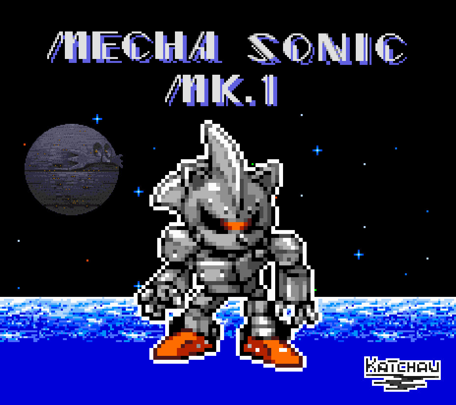 Pixilart - Mecha Sonic MK 1 by undervoider