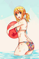 Lucy Heartfilia - Beach