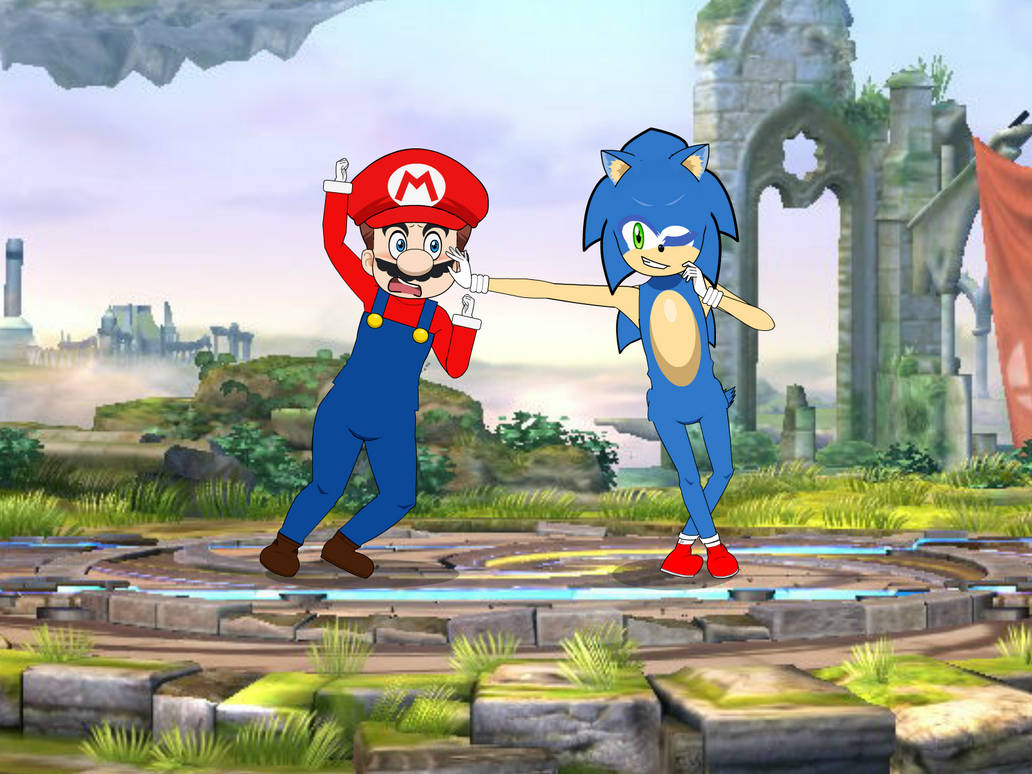 Mario vs Sonic by MayandKirby on DeviantArt