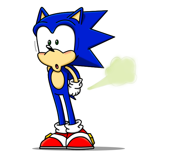 Is sonic really going to fart from a chilli dog? by GavinGraham32100 on  DeviantArt