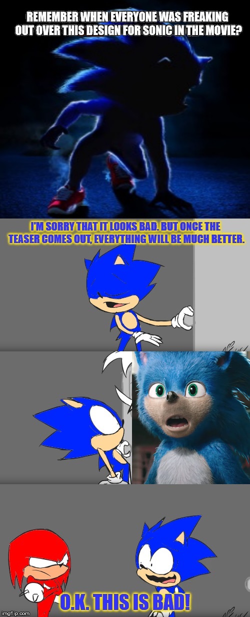 Made a reskin idea of Faker Sonic as Movie Sonic (Thought they