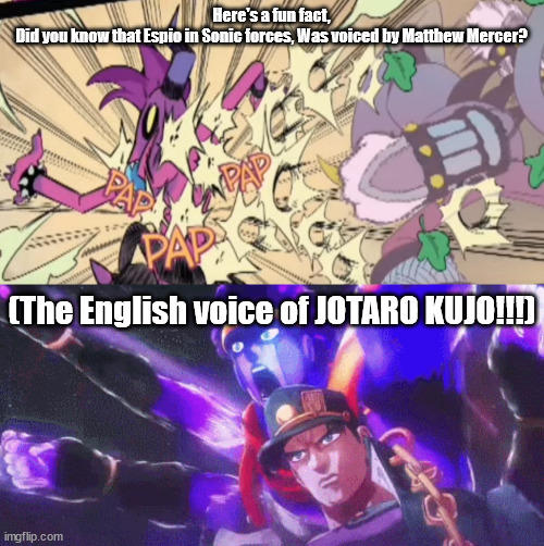 vp/ thread, Is This a JoJo Reference?