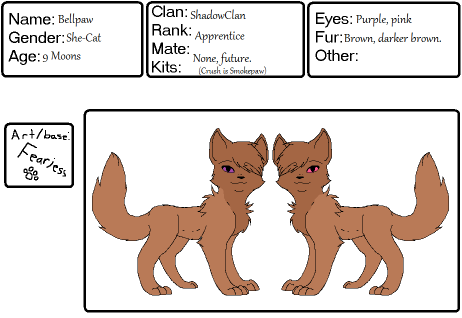 Bellpaw Reference Sheet