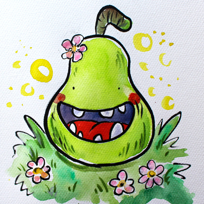 Pear enjoying spring