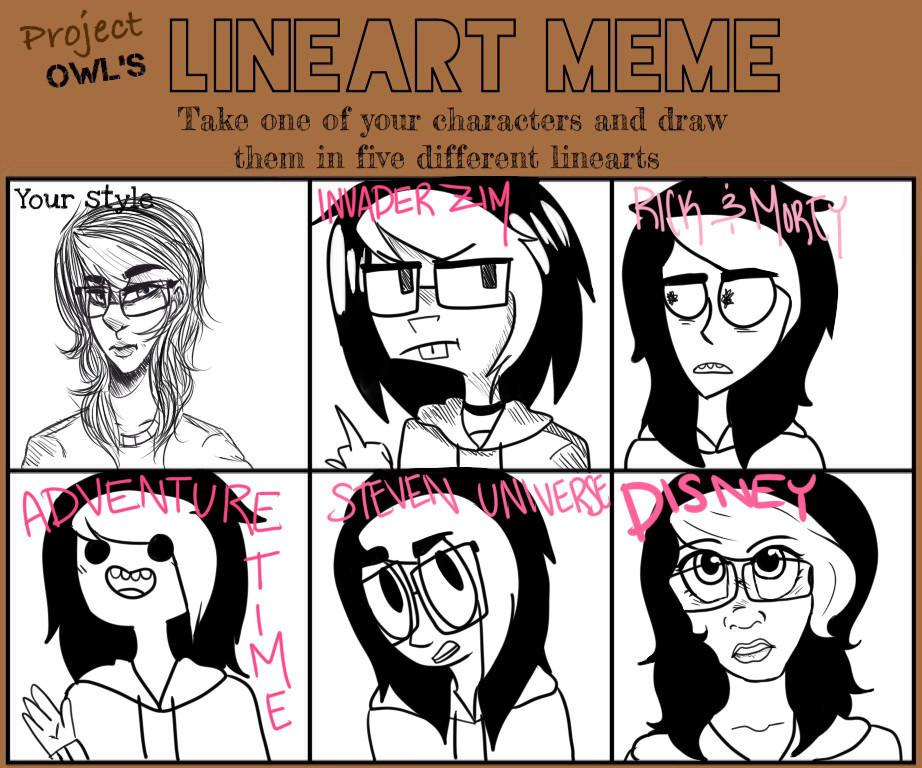 Cartoon Line art Styles by DerpyKia on DeviantArt