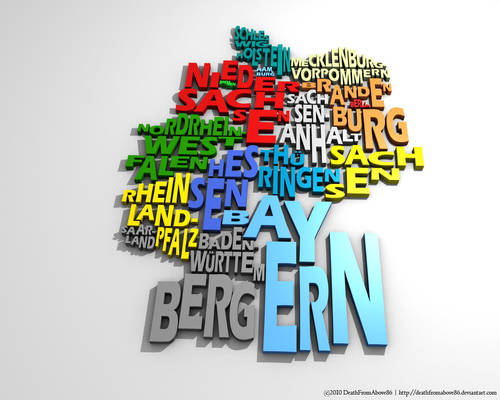 Germany Typography Map