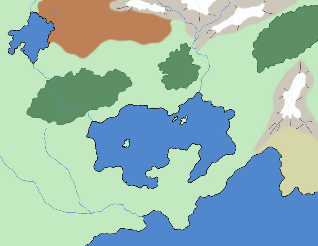 Lapiria Map: Physical Features