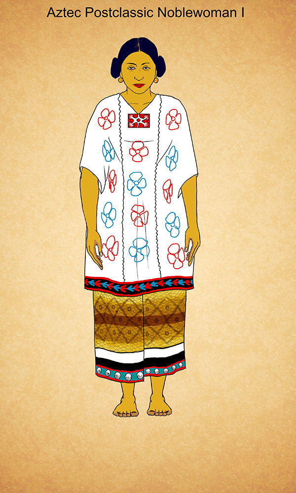 Aztec Postclassic Noblewoman I by Kamazotz on DeviantArt