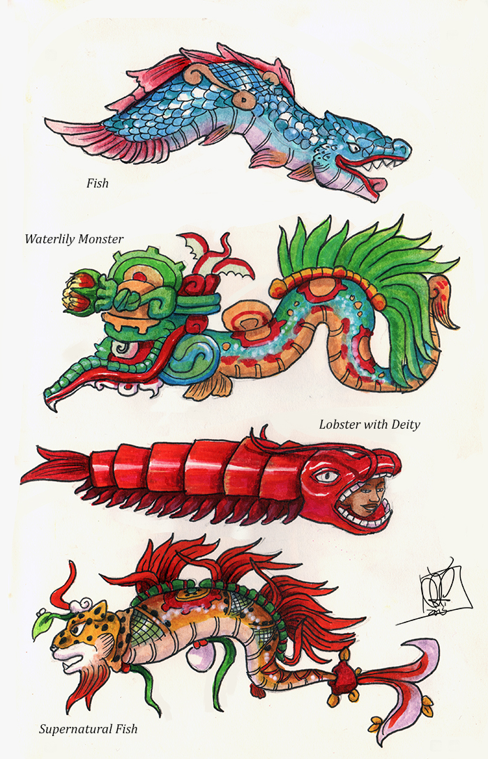 Maya Sea Creatures