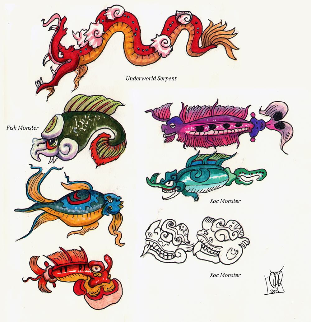 Maya Sea Creatures