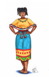 Zapotec Woman by Kamazotz