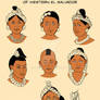 Preclassic Female Hairstyles El Salvador