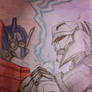 Optimus vs Megatron (colored)