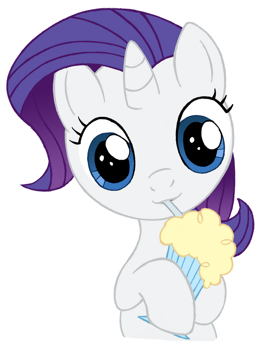 Filly Rarity with Milkshake