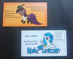 Second Chance Artwork business cards