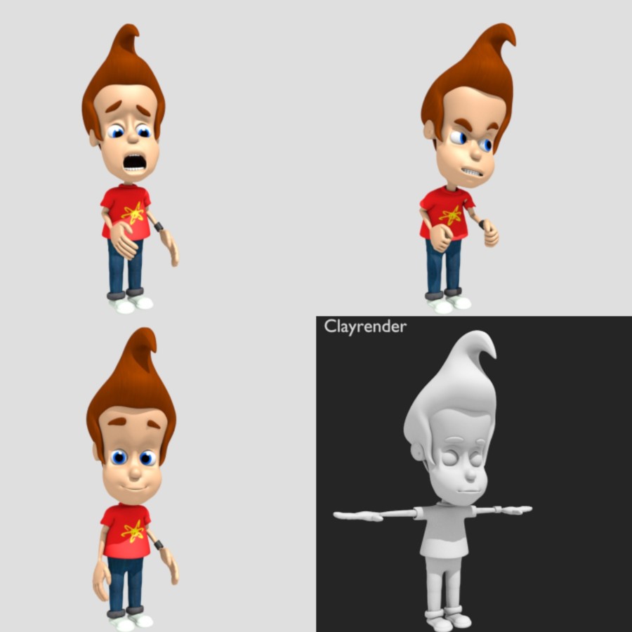 James Isaac Neutron (Jimmy Neutron) 3D model