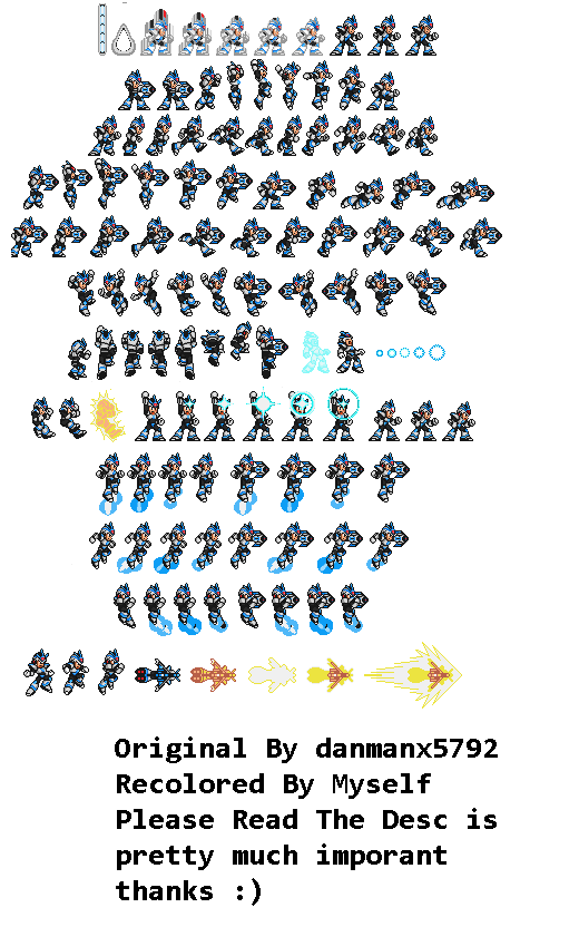 Megaman X Ultimate Armor Sprites