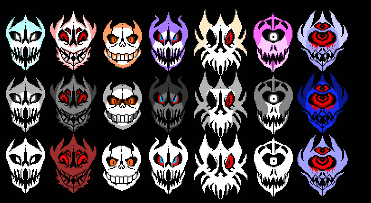 Gaster Blasters. by PacocaDeGoiabada on DeviantArt