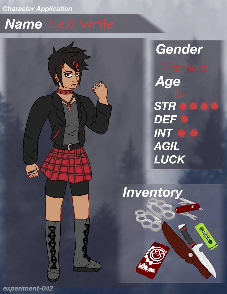 Experiment-042: Lexi Write by Neko-Meep on DeviantArt